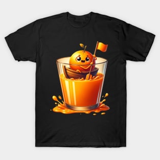 Citrus Sailor - Orange Voyage in a Juice Sea T-Shirt